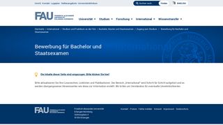 
                            12. Bewerbung für Bachelor und Staatsexamen › Friedrich-Alexander ...