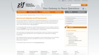 
                            11. Bewerbung für Mitglieder des ZIF-Expertenpools | Bewerben für ...