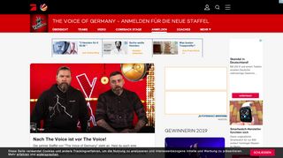 
                            2. Bewerbung für The Voice of Germany und The Voice Senior