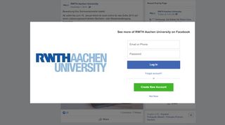 
                            3. Bewerbung fürs Sommersemester startet... - RWTH Aachen University ...