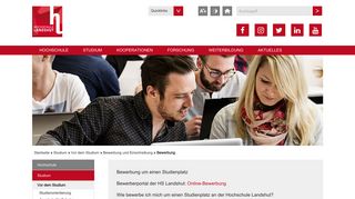 
                            4. Bewerbung: Hochschule Landshut