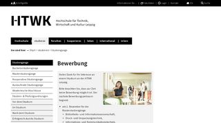 
                            3. Bewerbung - HTWK Leipzig