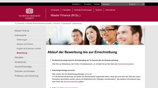 
                            6. Bewerbung | Interessierte | Studium | Fakultät ... - TU Chemnitz