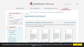 
                            5. Bewerbung McDonalds