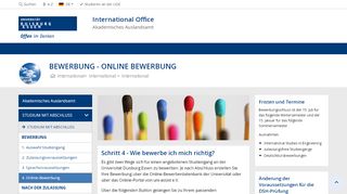 
                            2. bewerbung - online bewerbung - an der Universität Duisburg-Essen