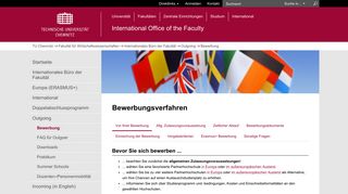 
                            11. Bewerbung | Outgoing | Internationales Büro der ... - TU Chemnitz