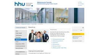 
                            6. Bewerbung - Public Health - Heinrich-Heine-Universität Düsseldorf