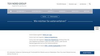 
                            5. Bewerbung / Registrierung Auswahl - Stellenangebote | TÜV NORD ...