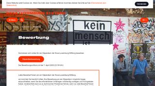 
                            2. Bewerbung - RLS - Rosa-Luxemburg-Stiftung