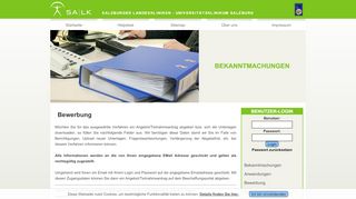 
                            7. Bewerbung - salk.vemap.com - SALK ePurchasing