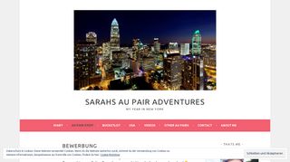 
                            5. Bewerbung – Sarahs Au pair Adventures