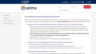 
                            3. Bewerbung starten - Selma - TU Dresden