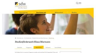 
                            1. Bewerbung - Stiftung der Deutschen Wirtschaft