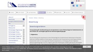 
                            11. Bewerbung - Studentenwerk Niederbayern/Oberpfalz