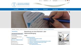 
                            10. Bewerbung um einen Bachelor- oder Diplomstudiengang | TU ...