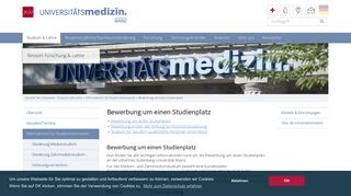 
                            12. Bewerbung um einen Studienplatz- Ressort Forschung & Lehre