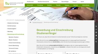 
                            6. Bewerbung und Einschreibung - TU Dortmund