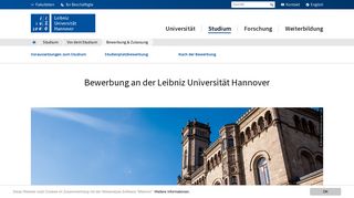 
                            4. Bewerbung & Zulassung – Leibniz Universität Hannover