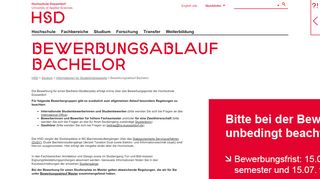 
                            4. Bewerbungsablauf Bachelor - Hochschule Düsseldorf