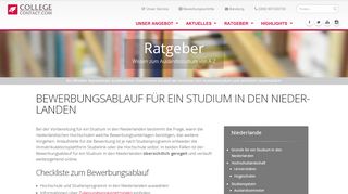 
                            11. Bewerbungsablauf für ein Studium in den Niederlanden