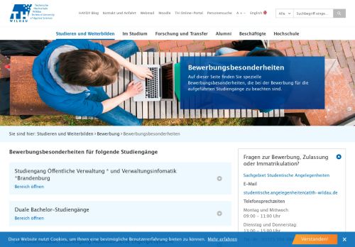 
                            4. Bewerbungsbesonderheiten Alle Informationen zu ... - TH Wildau