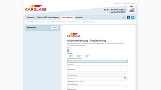 
                            5. Bewerbungsformular - CARGLASS Karriere
