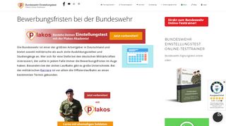 
                            5. Bewerbungsfristen bei der Bundeswehr - Bundeswehr Einstellungstest