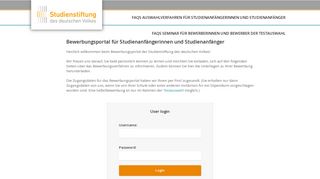 
                            3. Bewerbungsplattform - Studienstiftung des deutschen Volkes