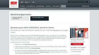 
                            2. Bewerbungsprozess | Bewerbung | SEW-EURODRIVE