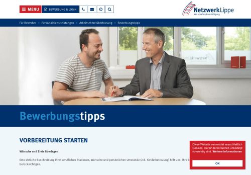 
                            10. Bewerbungstipps - Netzwerk Lippe