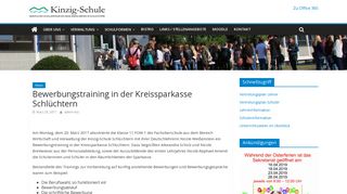 
                            4. Bewerbungstraining in der Kreissparkasse Schlüchtern – Kinzig-Schule