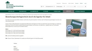 
                            8. Bewerbungsunterlagencheck durch die Agentur für Arbeit