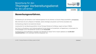 
                            5. Bewerbungsverfahren - Thüringer Vorbereitungsdienst für die Lehrämter