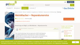 
                            6. Bewertung für MeinMacher – Reparaturservice von Birgit.L - golocal