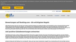 
                            10. Bewertungen auf Booking.com - IRS-Region 18 e.V.