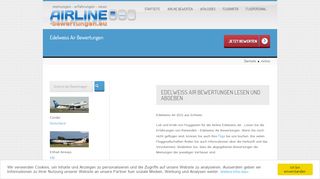
                            11. Bewertungen Edelweiss Air Erfahrungen mit Edelweiss Air Flüge ...