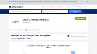 
                            7. Bewertungen für CROSO International GmbH | StepStone