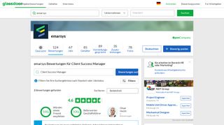 
                            6. Bewertungen für emarsys Client Success Manager | Glassdoor.de