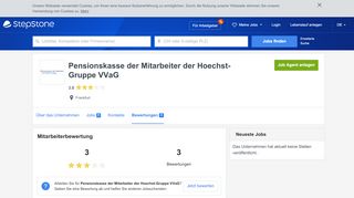
                            11. Bewertungen für Pensionskasse der Mitarbeiter der Hoechst-Gruppe ...