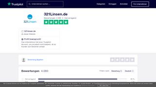 
                            9. Bewertungen von 321Linsen.de | Kundenbewertungen von 321linsen ...
