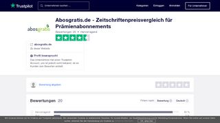 
                            10. Bewertungen von Abosgratis.de - Zeitschriftenpreisvergleich für ...