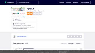 
                            4. Bewertungen von Apolux | Kundenbewertungen von apolux.de lesen