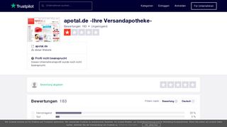 
                            9. Bewertungen von apotal.de -Ihre Versandapotheke ... - Trustpilot