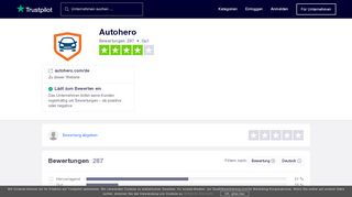 
                            7. Bewertungen von AutoHero | Kundenbewertungen von autohero.com ...