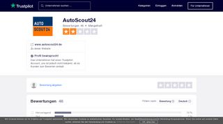 
                            10. Bewertungen von AutoScout24 | Kundenbewertungen von www ...