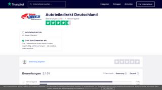 
                            3. Bewertungen von Autoteiledirekt Deutschland | Kundenbewertungen ...