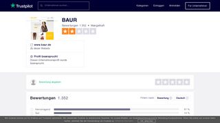 
                            9. Bewertungen von BAUR | Kundenbewertungen von www.baur.de lesen