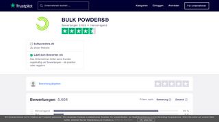 
                            13. Bewertungen von BULK POWDERS® | Kundenbewertungen von ...