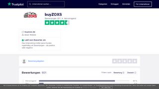
                            2. Bewertungen von buyZOXS | Kundenbewertungen von buyzoxs.de ...