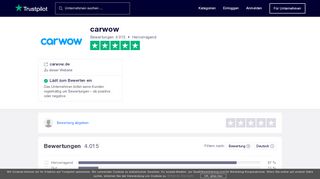 
                            8. Bewertungen von carwow | Kundenbewertungen von carwow.de lesen